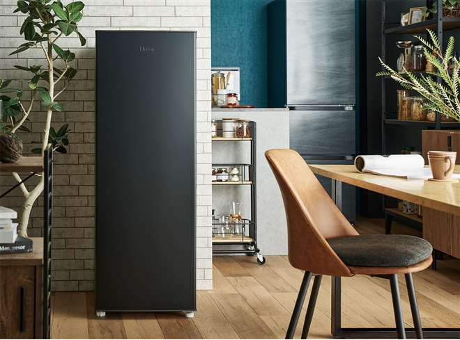 シルバー冷凍庫 ハイアール、初めての「セカンド冷凍庫」に適した107L/87L前開き式