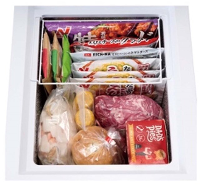 ハイアール、設置しやすい幅約44cmスリム設計の66L上開き式冷凍庫「JF