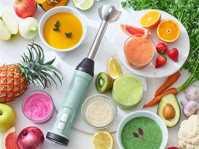 ラドンナ、USB充電式で1台2役の「Toffy コードレスハンドブレンダー