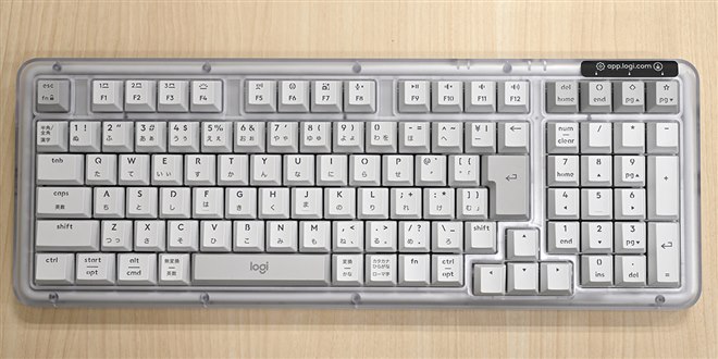 ロジクール、ガスケットマウント構造を採用したワイヤレスメカニカル