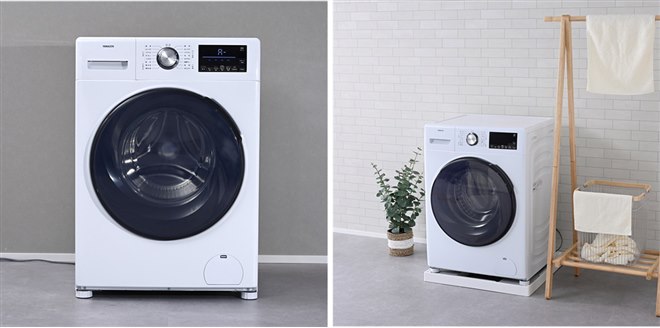 山善、10万円以下を実現した洗濯10kg/乾燥5kgのドラム式洗濯乾燥機