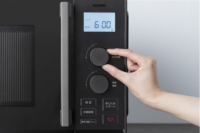 アイリスオーヤマ、時短＆冷食時短ブースト機能を搭載した単機能レンジ