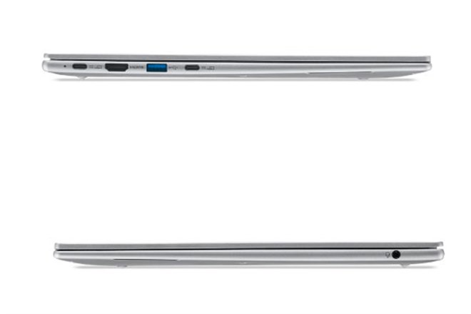 シルバー 薄型軽量ノートPC ⭐︎ 日本エイサー、約960gで軽量薄型の14型有機ELモバイルノート - PC Watch