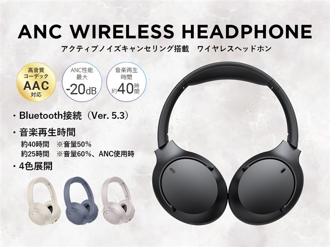 HIDISC、直販価格4,480円のアクティブノイズキャンセリング搭載