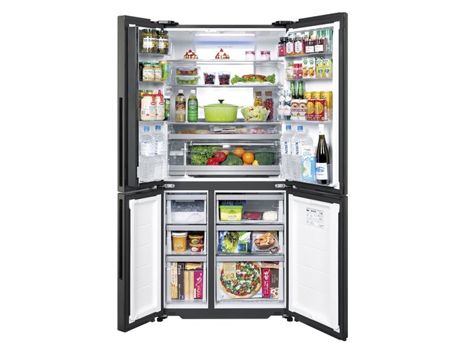 AQUA、スマホ連携に対応した515L/518Lの4ドア冷凍冷蔵庫「TZシリーズ