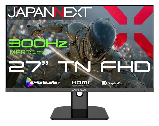【お譲り先決定】 ②Asus モニター 23インチ JAPANNEXT 27インチ TNパネル搭載 165Hz/1ms(MPRT)対応 WQHD(2560x1440