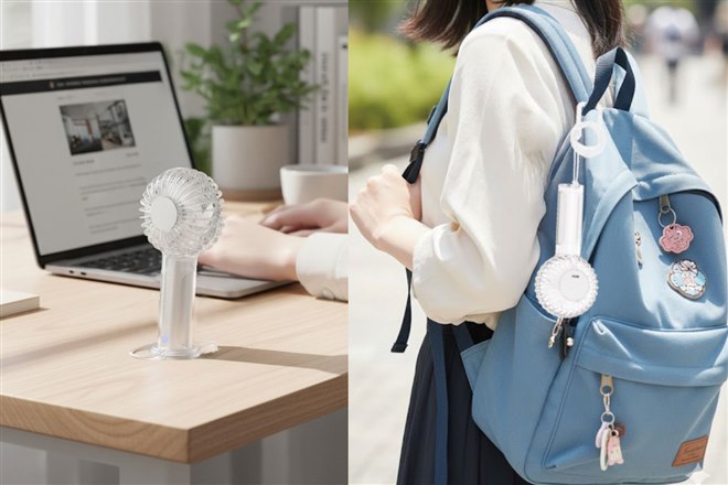 ドウシシャ、二重反転ファン採用で大風量の「ツインブレード クリア