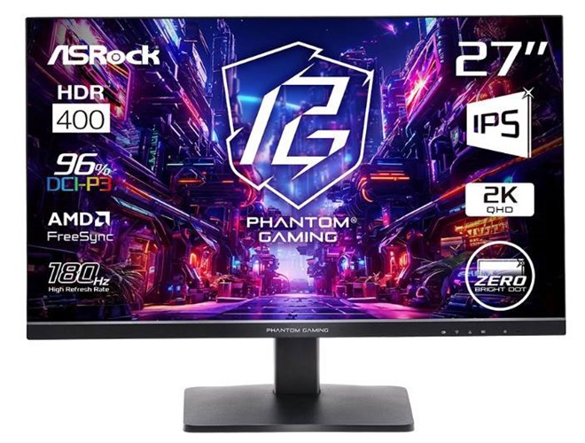 ASRock、高リフレッシュレート対応のゲーミングモニターなど5機種