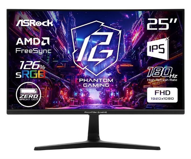 ASRock、高リフレッシュレート対応のゲーミングモニターなど5機種