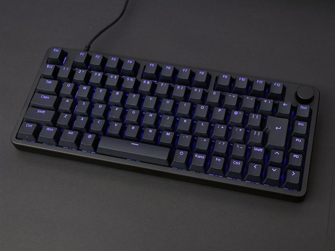 ソニー、ゲーミングキーボード「INZONE KBD-H75」の日本語配列モデルを