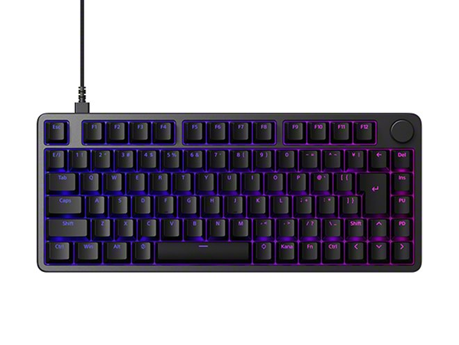 ソニー、ゲーミングキーボード「INZONE KBD-H75」の日本語配列モデルを