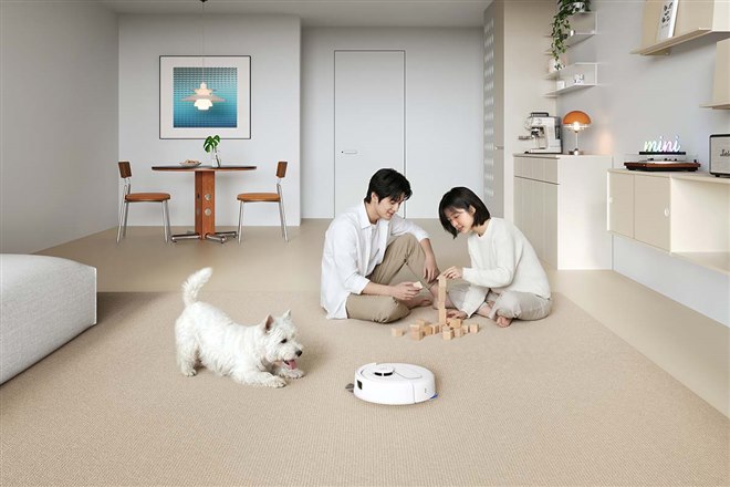 エコバックス、最大10000Paの吸引力で直径約28.6cmの小型ロボット掃除