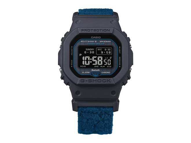 カシオ、廃漁網クロスバンドを採用した「G-SHOCK GW-BX5600CBG