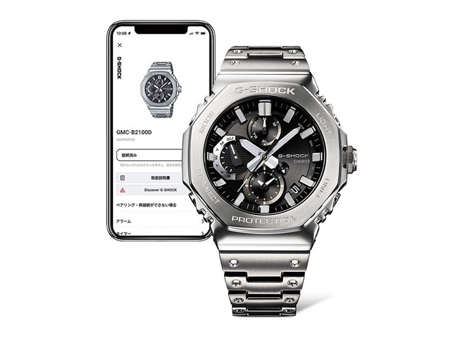 カシオ、八角形フルメタルクロノグラフの「G-SHOCK GMC-B2100ADS