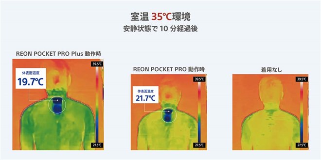 ソニー、冷却性能が最大約20％向上した最上位モデル「REON POCKET PRO