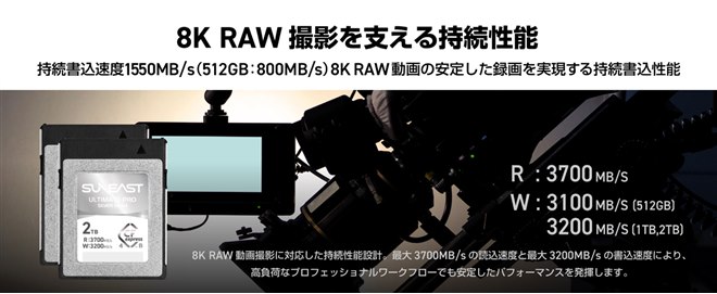 SUNEAST、最大読込3700MB/sを実現した「ULTIMATE PRO SILVER Series