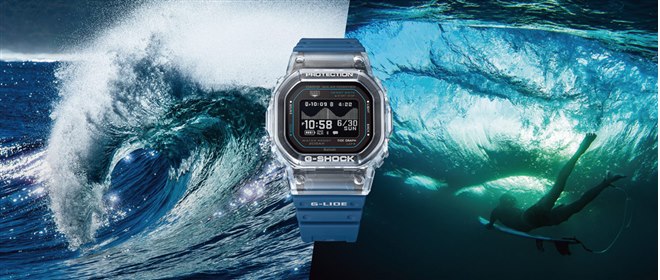 カシオ、G-SHOCKのスポーツライン「G-LIDE」から初めて心拍計測機能を