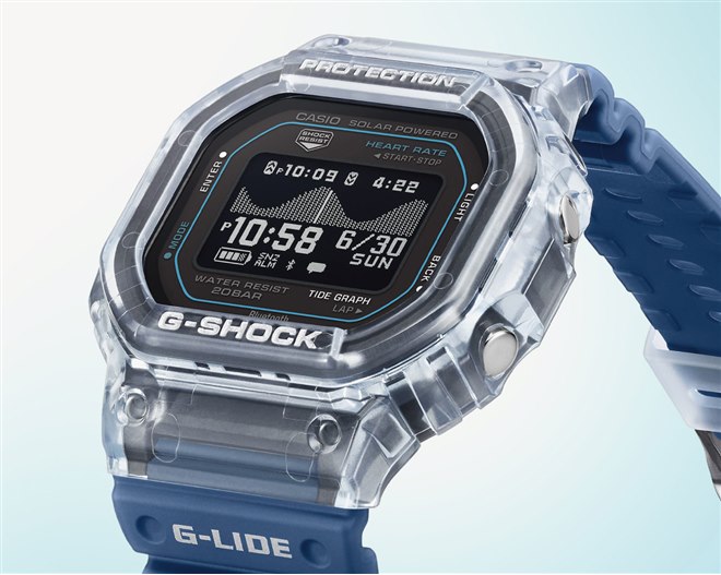カシオ、G-SHOCKのスポーツライン「G-LIDE」から初めて心拍計測機能を