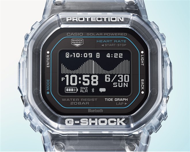 カシオ、G-SHOCKのスポーツライン「G-LIDE」から初めて心拍計測機能を