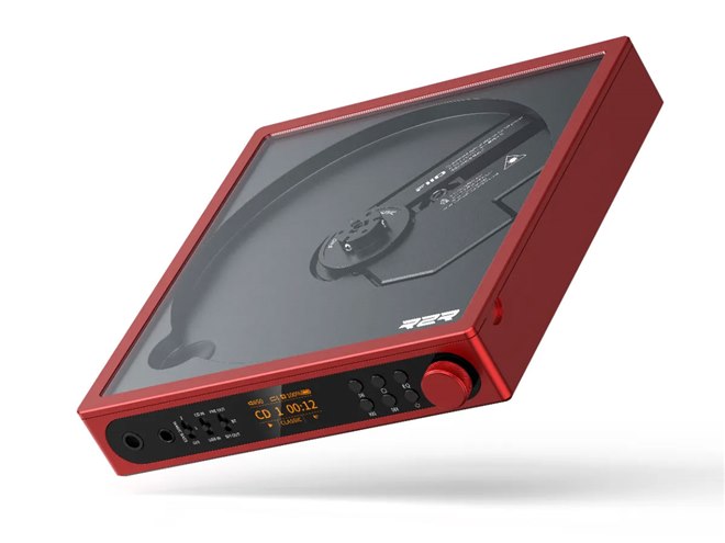 レッド デジタルオーディオプレーヤー FiiO、24bit R2R DACを搭載したポータブルCDプレーヤー「DM15 R2R」に