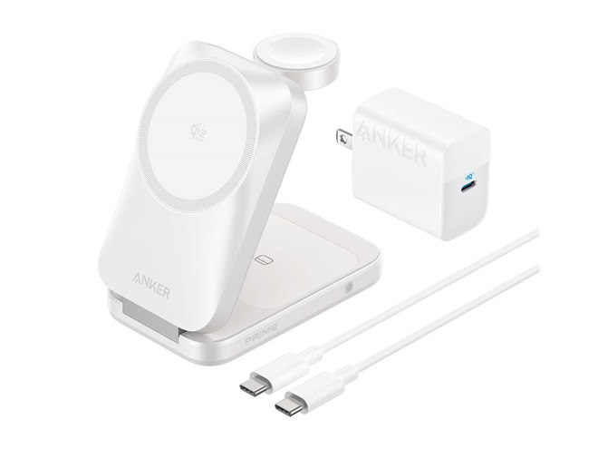 Anker、ファンを内蔵したQi2 25W出力の3in1ワイヤレスUSB充電器「Prime