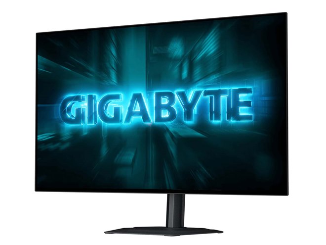 GIGABYTE、ピーク輝度1300nitの27型WQHD有機ELゲーミングモニター