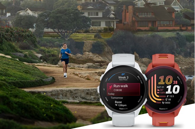 ガ－ミン GPSランニングウォッチ ガーミン、1.2型AMOLED搭載のランニングGPSウォッチ「Forerunner 70