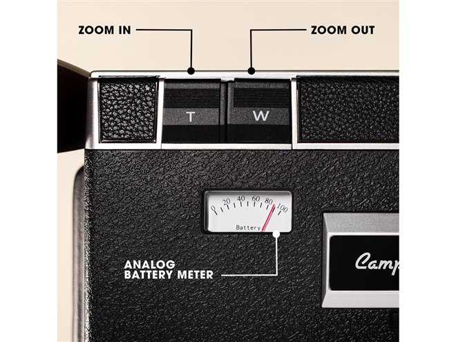 Camp Snap、レトロスタイルのスクリーンレスビデオカメラ「Camp Snap 8