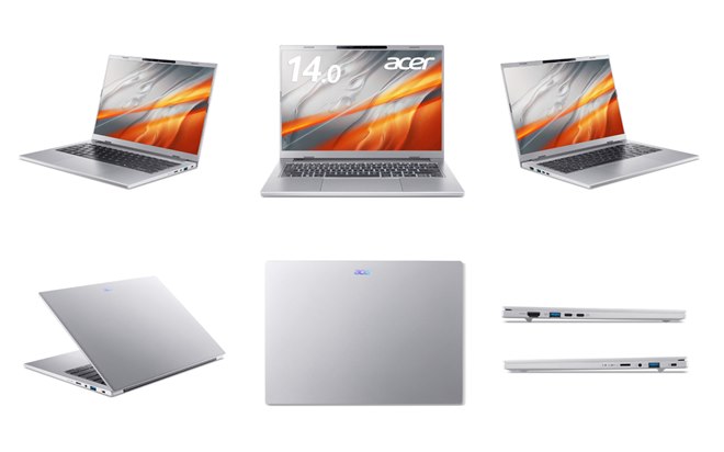 エイサー、「Ryzen AI 400」シリーズを搭載した14型モバイルノートPC