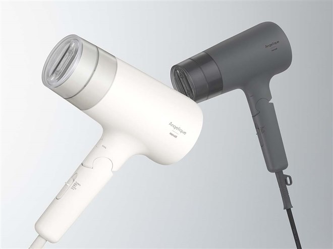 マクセル、プラズマイオンを搭載した「Angelique」ヘアドライヤー