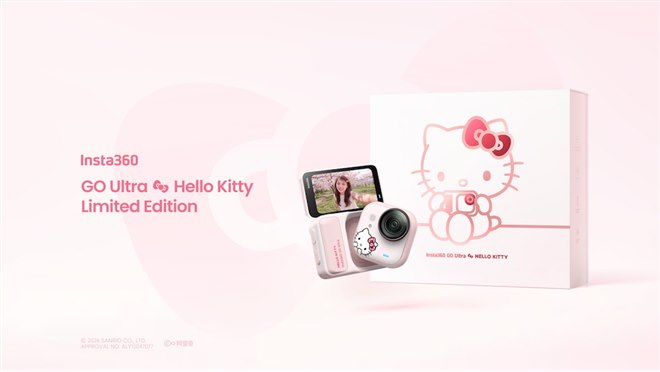 Insta360、サンリオとコラボした4Kアクションカメラ「GO Ultra × Hello