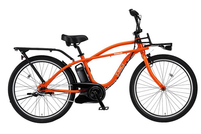 オレンジ パナソニック BEAMS電動アシスト自転車 スチールフレーム パナソニック、BEAMS創業50周年を記念した特別仕様の電動アシスト