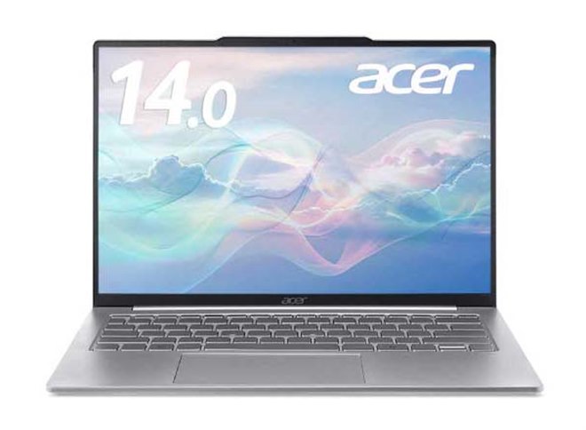 エイサー、軽量約980gで「Core Ultra 5/7」を搭載した14型有機ELノート