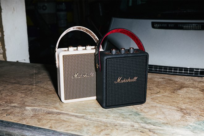 Marshall Stockwell ポータブルスピーカー Marshall、最大40時間再生やIP55防塵防滴に対応したポータブル
