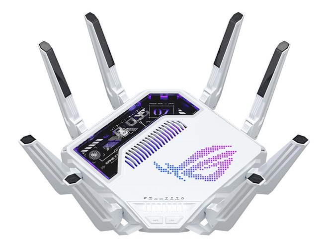 ASUS、Wi-Fi 7や10GbEポートに対応したAIコア内蔵ゲーミングルーター