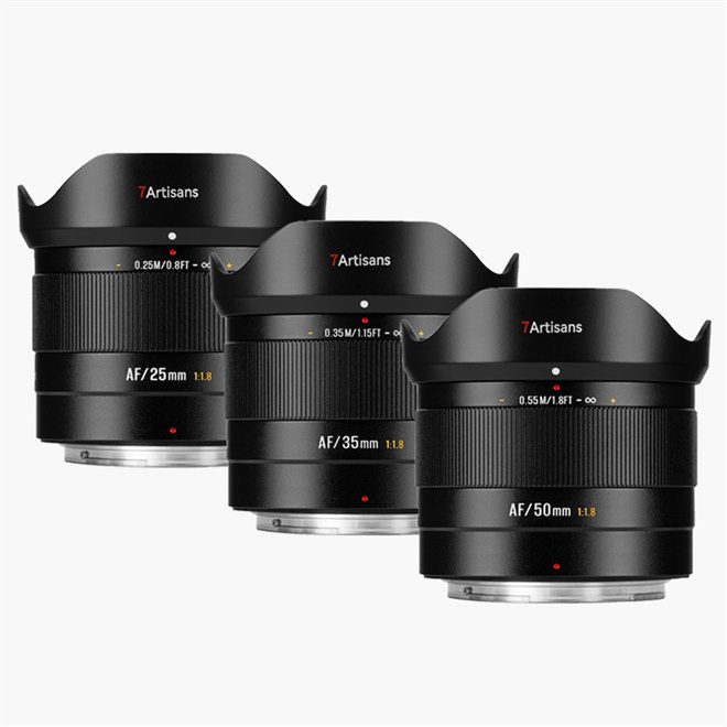 七工匠、AFに対応したZマウント用の大口径レンズ「25mm F1.8 AF