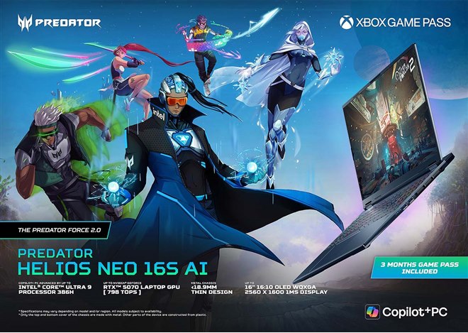 エイサー、「GeForce RTX 50」シリーズを搭載したゲーミングノートPC