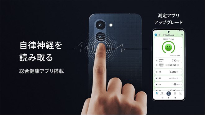 FCNT、自律神経測定機能を備えたスマホ「arrows Alpha2 F-51G」を