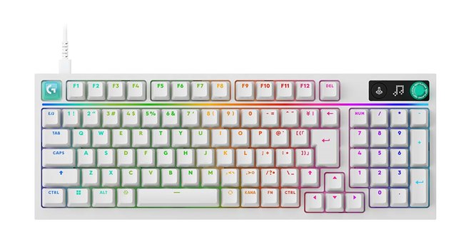 ロジクール、ドット表示対応の有線ゲーミングキーボード「G316 X 98