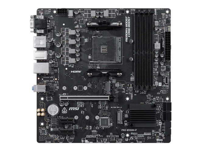MSI、DDR4メモリーに対応した「AMD B550」を搭載するMicroATX