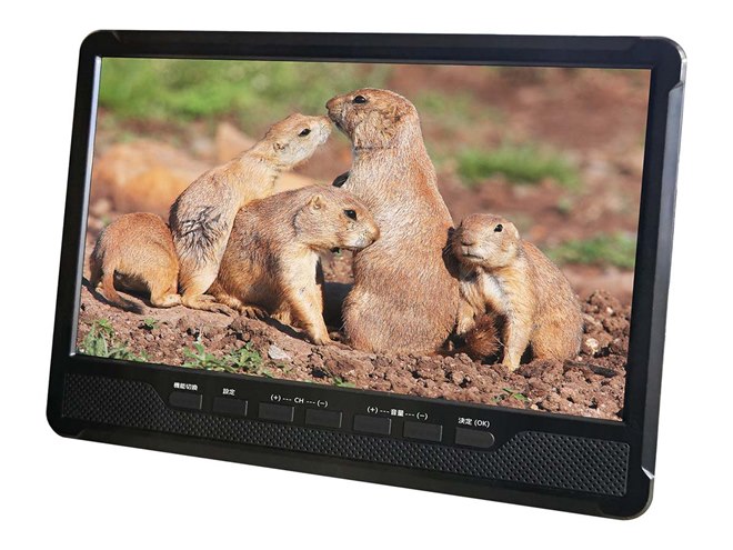 ダイアモンドヘッド、地デジ搭載の10.1型ポータブルDVDプレーヤー「OT