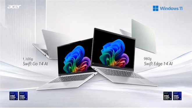 エイサー、Core Ultraを搭載した14型モバイルノートPC「Swift Edge 14