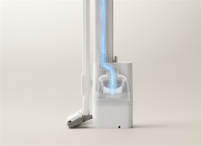 日立、自動ごみ収集ドック付きの軽量コードレス掃除機「らくメンテ