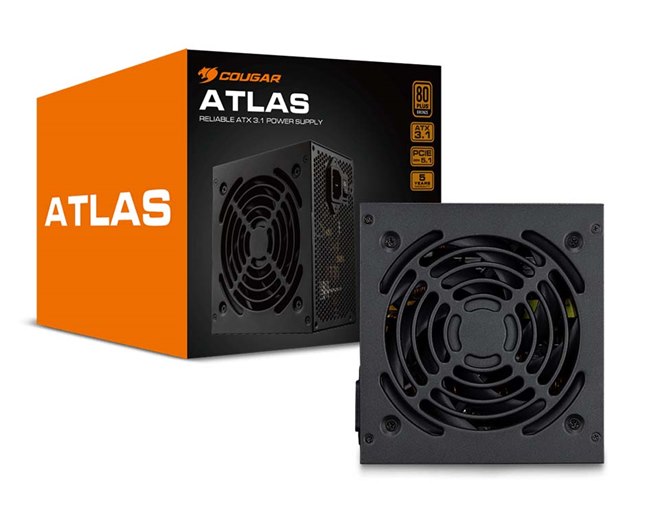 COUGAR、奥行140mmのショート設計を採用した750W電源ユニット「ATLAS