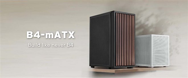 J*M様 LIAN LI B4-mATX Wood Black PCケース 縦置 Lian Li、縦置きと横置きが可能なMicro ATX対応PCケース「B4-mATX