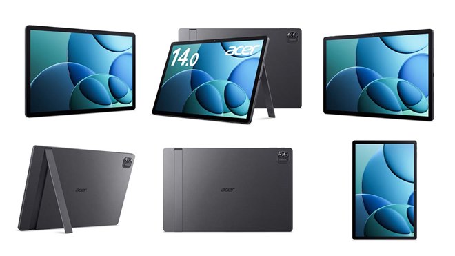 エイサー、キックスタンド搭載の14型/16型Androidタブレット3機種