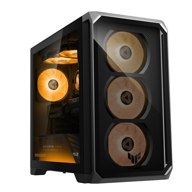ASUS、約47Lミドルタワーを採用したゲーミングデスクトップPC「TUF