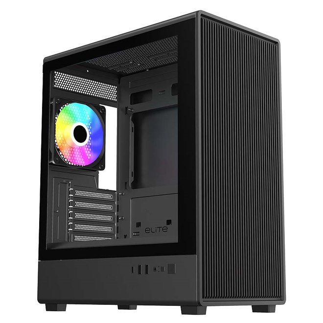 クーラーマスター、ガラスパネルを備えたコンパクトPCケース「elite