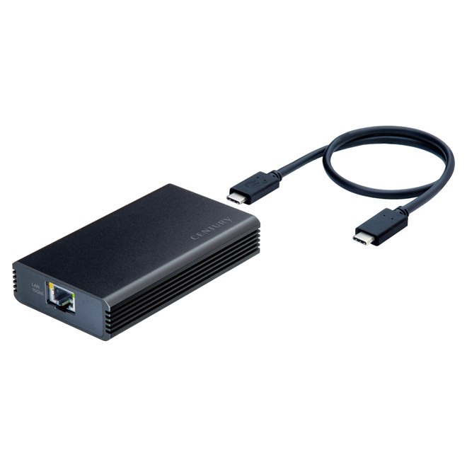 センチュリー、USB4専用設計の10GbE対応LANアダプター「USB4 10GbE LAN