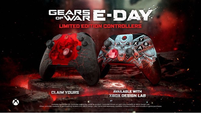 マイクロソフト、「Gears of War: E-Day」デザインの限定ワイヤレス